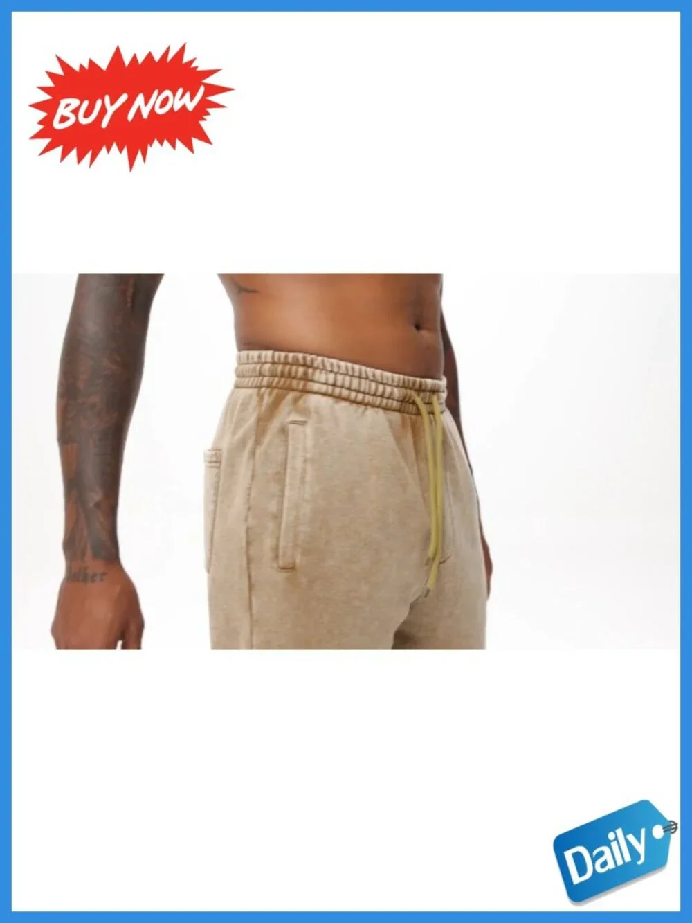 Men's Heavyweight Cotton Sweatpants Joggers Athletic